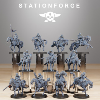 Warhammer 40k proxy GrimGuard Cavalry - 3d print miniature boardgame model war game - StationForge