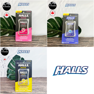 [Halls] Minis Sugar Free 24 Drops ลูกอมฮอลล์ รสน้ำผึ้งมะนาว ชุ่มคอ เย็นสดชื่น