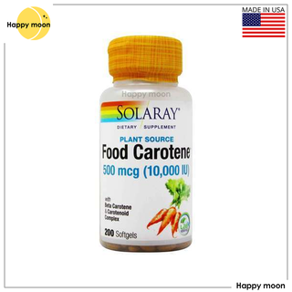 Solaray, Food Carotene, 500 mcg , 30 Capsules