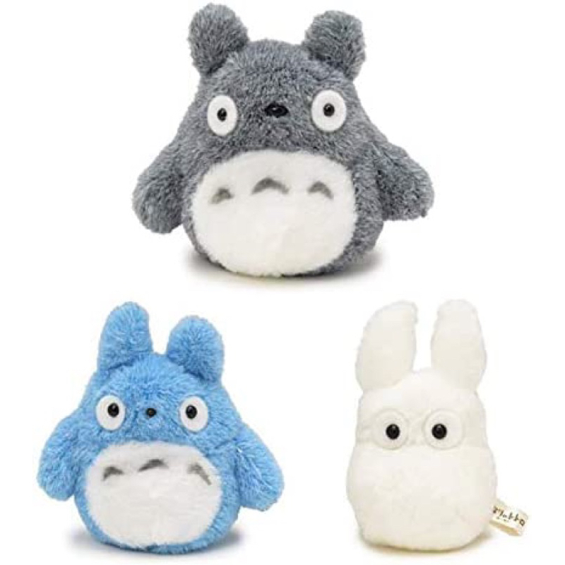 แท้ 100% จากญี่ปุ่น ตุ๊กตา เซ็ต 3 ชิ้น โตโตโร่ My Neighbor Totoro Studio Ghibli Fluffy Bean Bag, Set of 3 Types ใหม่มือ1