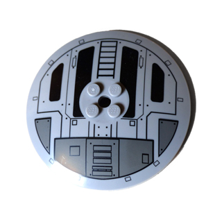 ชิ้นส่วนเลโก้ Lego Part Dish 8 x 8 Inverted (Radar) with TIE Fighter Hatch Pattern (3961pb05) ราคา/ชิ้น