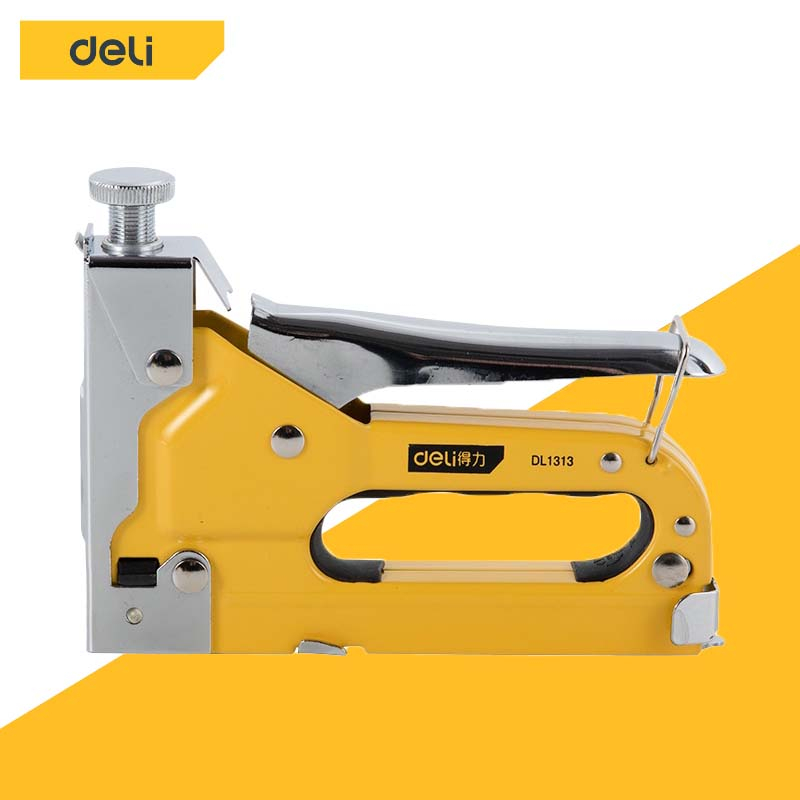 Deli แม็กยิงบอร์ด ลูกแม็ก แม็กยิงไม้ เครื่องยิงกระดานไม้ บอร์ด 3in1 ตัวยิงอเนกประสงค์ Staple Gun