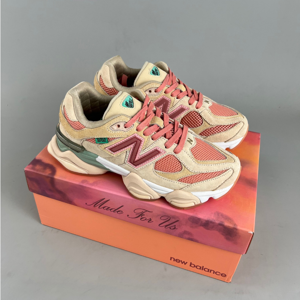 Joe Freshgoods x New Balance 9060 ข้อต่อดูดซับแรงกระแทกรองเท้าวิ่งลำลองรองเท้าบาสเก็ตบอล unisex