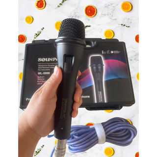 SOUNDMILAN ไมค์โครโฟน รุ่น ML-5999 Microphone ไมค์โครโฟนแบบมีสาย สายยาว 5M คุณภาพสูง