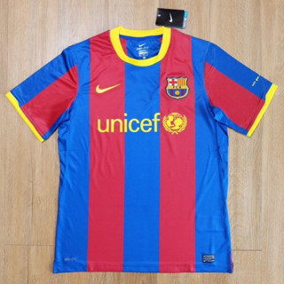 เสื้อบอลย้อนยุค ทีมบาร์เซโลน่า Barcelona ปี 2010/11 งานเกรด AAA Barcelona Retro 2010/11