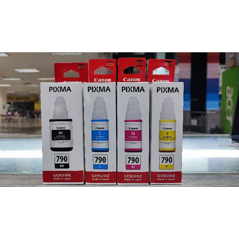 หมึกเเท้ CANON GI-790 มีกล่อง{ภาพถ่ายจากสินค้าจริง}