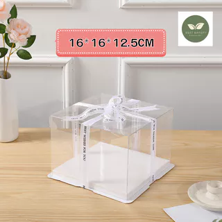 กล่องเค้กใส กล่องเค้กใสทรงสูง กล่องเค้กใสขนาด 1 ปอนด์ 2ปอนด์ 3ปอนด์4ปอนด์ กล่องเค้ก เบเกอรี่กล่องขันหมาก