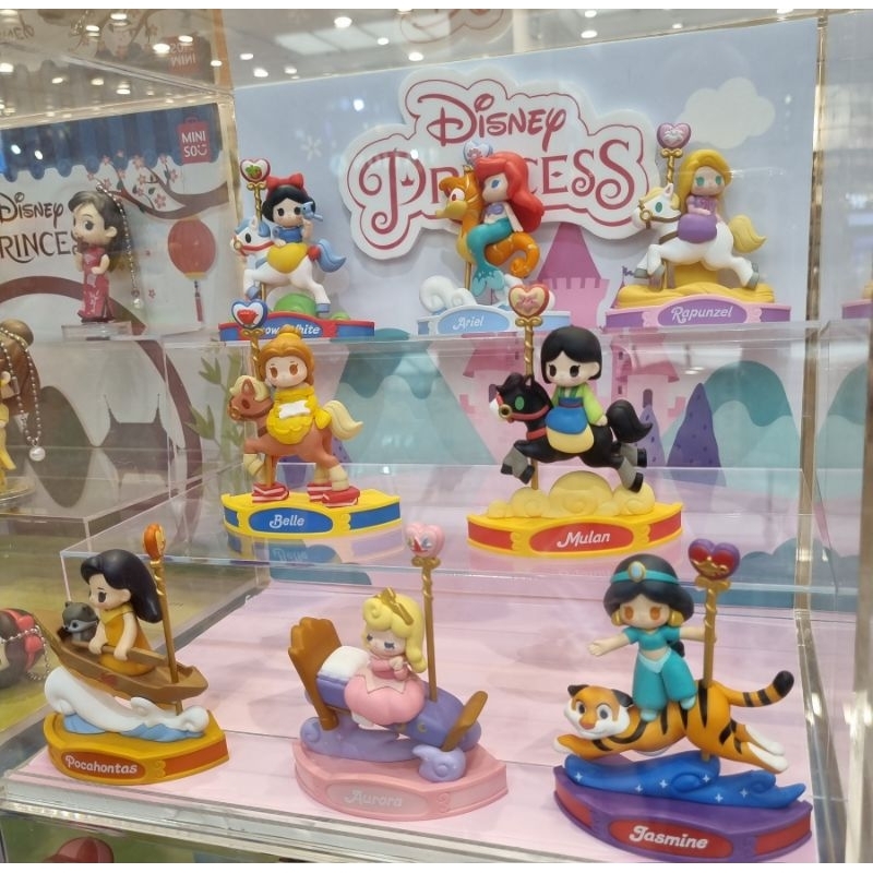 Miniso DISNEY PRINCESS Carousels โมเดลเจ้าหญิงดิสนีย์ โมเดลมินิโซ ลิขสิทธิ์แท้ Disney Princess