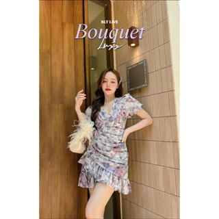 💎พร้อมส่ง💎Blt 💕 เดรสลายดอกไม้ Bouquer dress