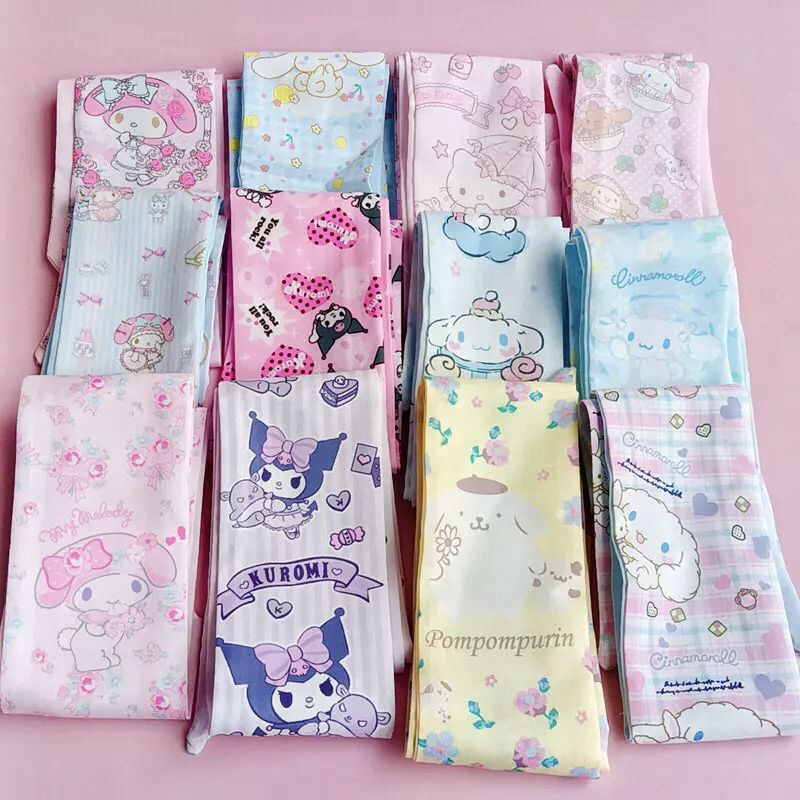 ผ้าคาดผม ผ้าผูกผม โบว์ผูกผม ผ้าพันกระเป๋า ลายซานริโอ้&ดิสนีย์ Sanrio&Disney