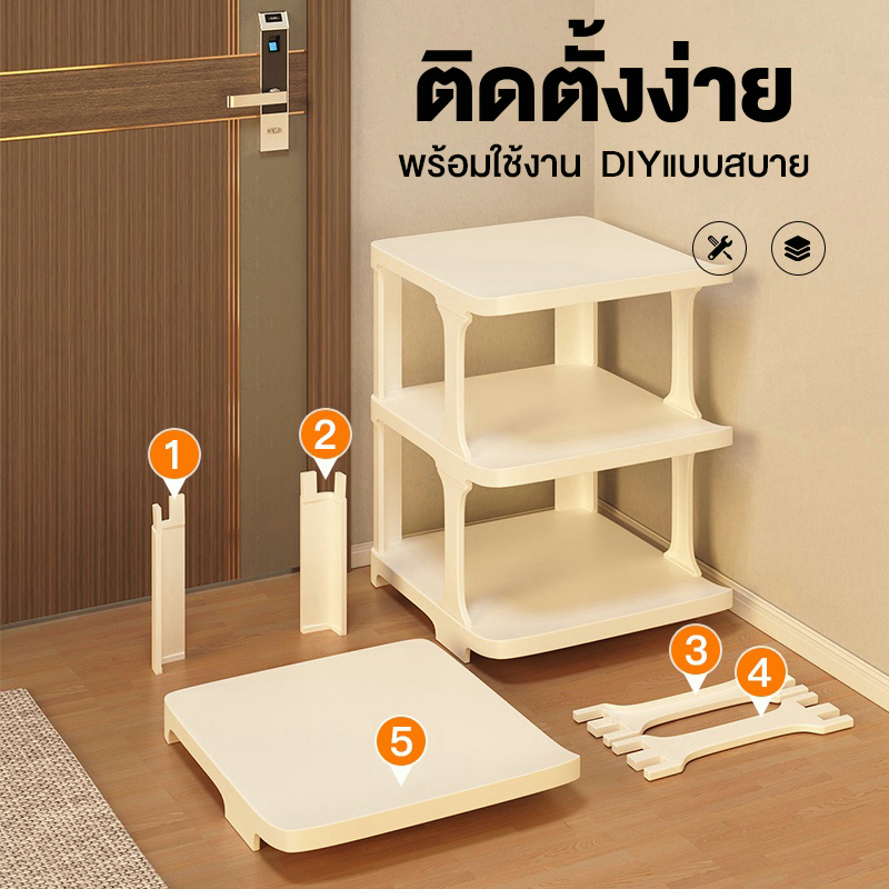 S-Airice ชั้นวางรองเท้า มินอมอล เด็ก ผู้ใหญ่ ที่วาง มีให้เลือกหลากหลายชั้น - รูปที่ 5