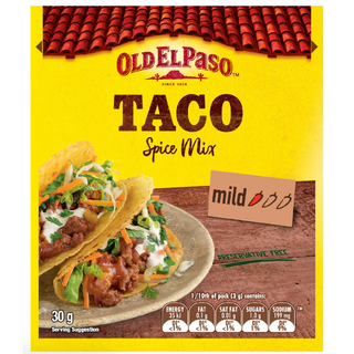 โอลด์ เอล พาโซ ซอสผงปรุงรส ทาโก้ แบบเม็กซิกัน 30 กรัม - Old El Paso Spice Mix Mexican for Taco 30 g