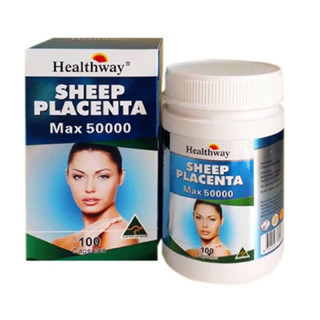 Healthway Sheep Placenta MAX 50000 mg จากออสเตรเลีย ขนาด 100 เม็ด