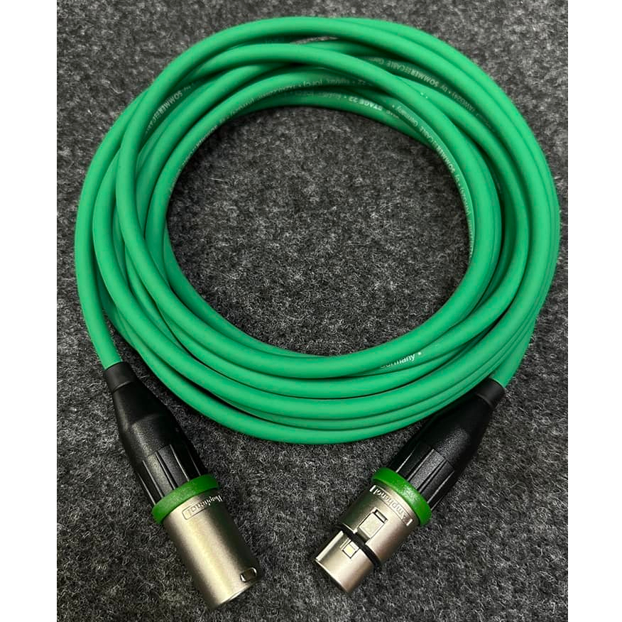 สายสัญญาณเสียง ยี่ห้อ SOMMER พร้อมเข้าหัวXLR ผู้-เมีย ยี่ห้อ AMPHENOL