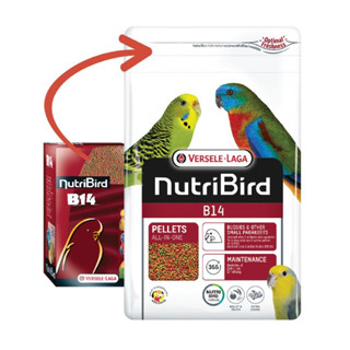 NutriBird B14 800 g.(นกหงษ์หยก,พาราคีทขนาดเล็ก,เลิฟเบิร์ด,แพรอทขนาดเล็ก)