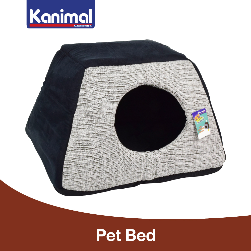 [71024M] Kanimal Pet Bed ที่นอนสุนัข ที่นอนแมว ที่นอนสัตว์เลี้ยง รุ่น 3-in-1 พับได้ 3 แบบ สำหรับสุนัขและแมว 49x45x31 ซม.
