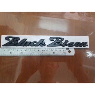 Logo Black bison 2 สี ยาว 20cm พลาสติก