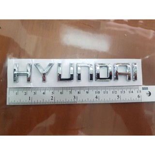 logo Hyundai 2ขนาด 15/14.5 cm งานพลาสติก