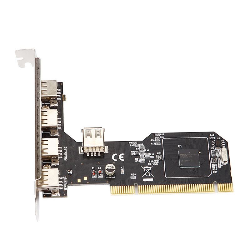 PCI-E USB 2.0 Expansion Card 4 Port การ์ดเพิ่มช่อง USB 2.0
