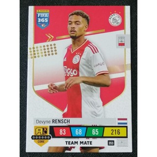 การ์ดฟุตบอล TEAM MATE CARD NO.352-405 PANINI FIFA 365 ADRENALYN XL 2023