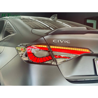 ไฟท้าย Honda Civic Fe 2022 ไฟท้ายแต่ง ซีวิค 2022 ไฟเลี้ยววิ่ง Full Led