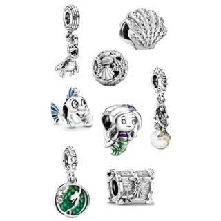 (สินค้าพร้อมส่ง) Pandora Disney The Little Mermaid Collection Ariel ชาร์มคอลเจ้าหญิงเเอเรียล ชาร์ม V Pandoraของเเท้100%