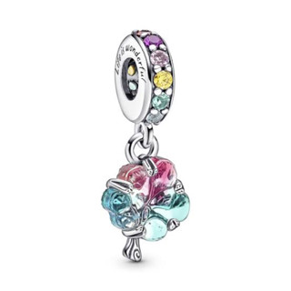 (พร้อมส่ง) Pandora Togetherness Tree Murano Glass Dangle Charm ติ้งต้นไม้เเก้ว Pandora ของเเท้100%