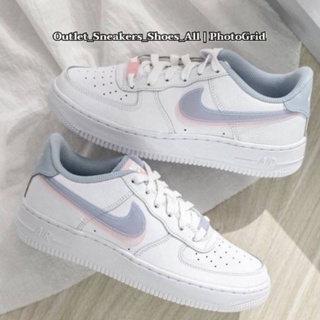 Nike Air Force 1 Low Lv8 Double Swoosh Women รองเท้าผ้าใบ แท้💯 ส่งฟรี