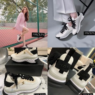 ACCESSORIES รองเท้า CHANEL WOMEN CC SNEAKER อุปกรณ์ครบ ตามช๊อป   รุ่นนี้แม่ปลื้มมมมมากกก เนื้องานอย่างดี