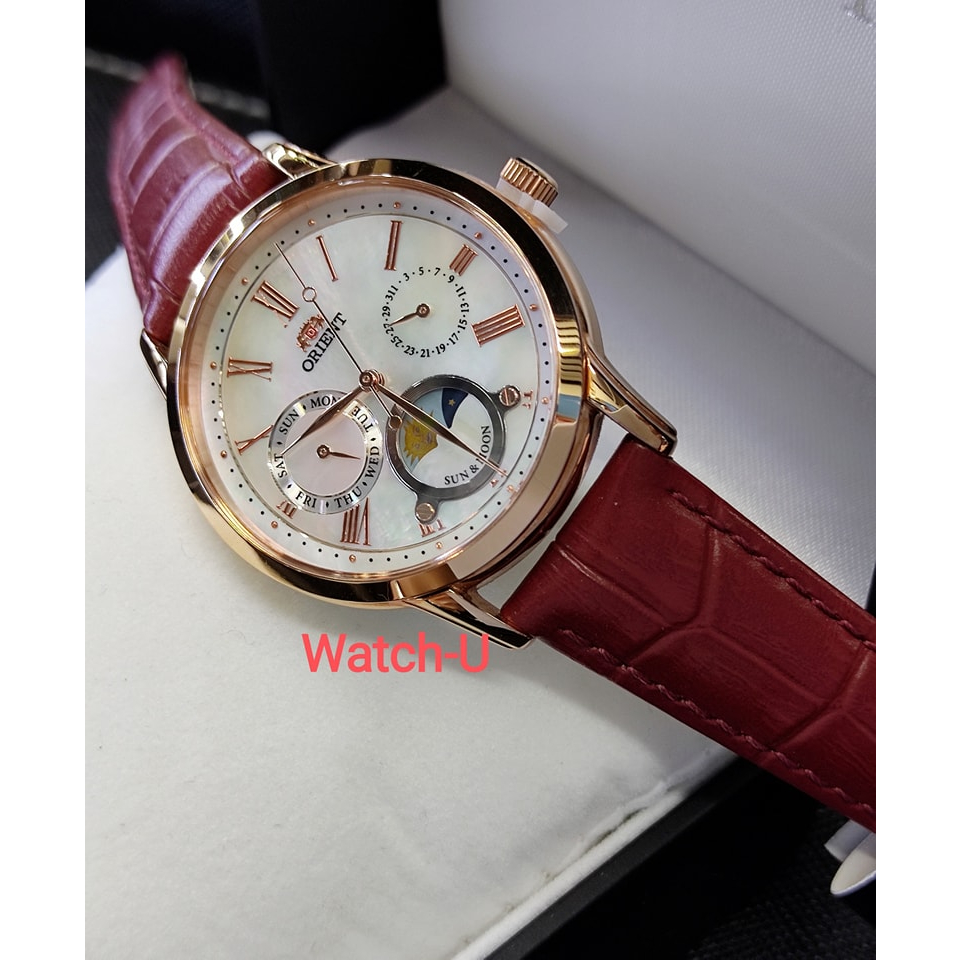 นาฬิกาผู้หญิง Orient Sun and Moon  RA-KA0001A ของแท้ ของใหม่ รับประกันศูนย์บริษัทสหกรุงทอง
