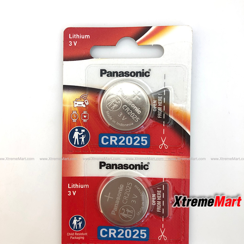 ถ่านกระดุม PANASONIC CR2025 2025  3V Lithium Battery ของแท้ (ก้อนละ)