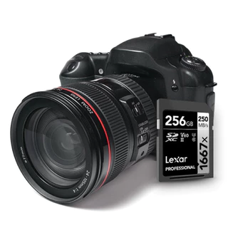 Lexar SD1667x 128GB UHS-II U3 V60 SD Card (เอสดีการ์ด) Full-HD 3D 4K RW250/120MB/s (LSD128CB1667) เมมโมรี่การ์ด
