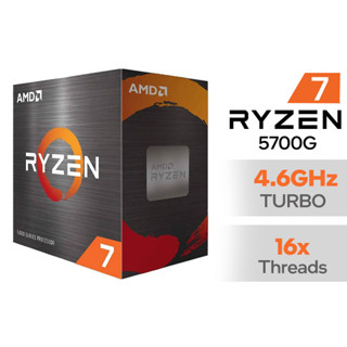 CPU (ซีพียู) AM4 AMD RYZEN 7 5700G 3.8 GHz ประกัน 3 ปี