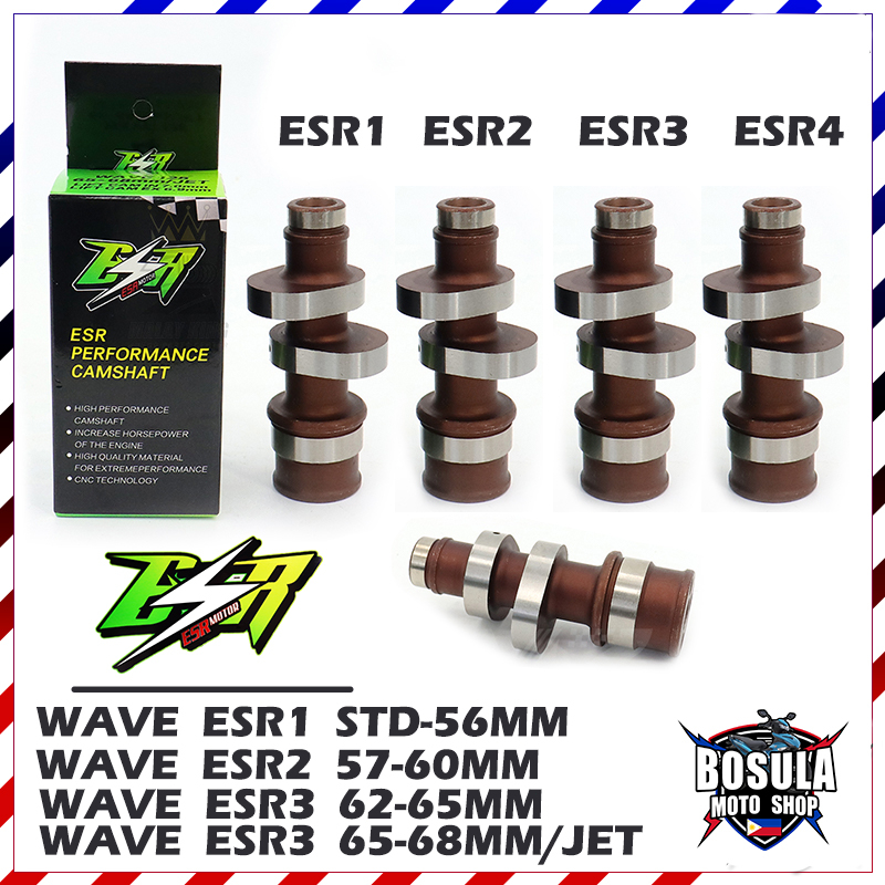 100% ESR แคมแต่ง HONDA Wave125i/125/125S เวฟ125 เวฟ125S ลูกเดิม-68 MOTOR Camshaft คุณภาพสูงสำหรับ แคมดิบ125บังลม