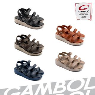 GAMBOL แกมโบล รองเท้าผู้หญิง รองเท้าแตะส้นเตารีด รองเท้ารัดส้น GW45054 Size 36-39