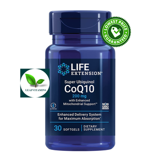 Life Extension Super Ubiquinol CoQ10 with Enhanced Mitochondrial Support™ 200 mg / 30 Softgels