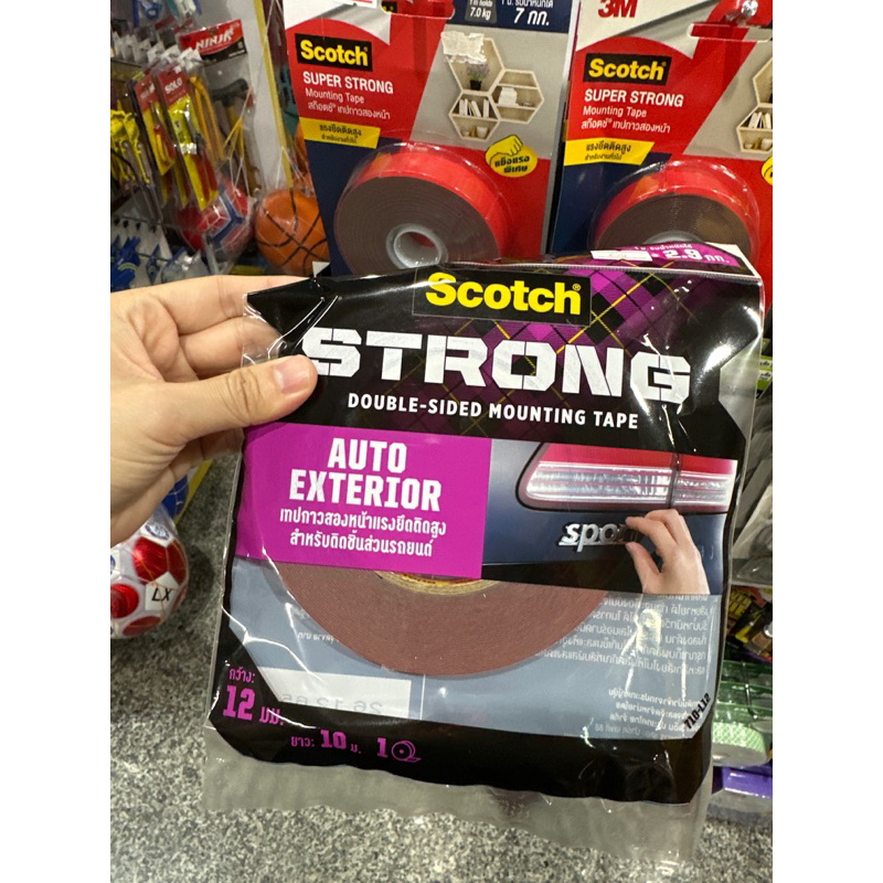 3M สก็อตช์ เทป2หน้า  strong double-sided mounting tape สำหรับงานรถยนต์