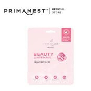 Primanest Birdnest Beauty White Mask 25ml พรีมาเนสท์ เบิร์ดเนสท์ บิวตี้ ไวท์ มาส์ก แผ่นมาส์กหน้า (1 ซอง)