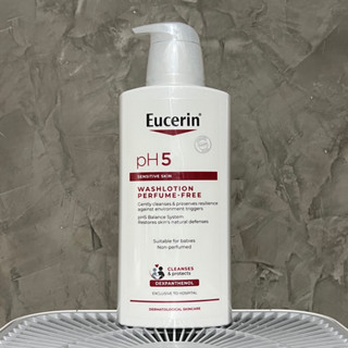 [แพ็คเกจใหม่] Eucerin washlotion pH5 perfume free 400 ml •ของแท้ ฉลากไทย•