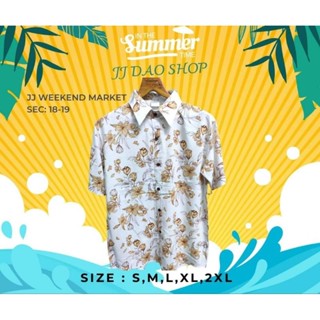 เสื้อฮาวาย เสื้อเชิ้ต hawaii ผ้าสปัน JJ.Dao Shop No.23