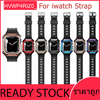 (Fast Shipping) สายนาฬิกา TPU และ PC Case สำหรับ Iwatch 7/6/5/4/3/2/1se สายนาฬิกากันน้ำ 38 40 41mm. 42 44 45 มม.