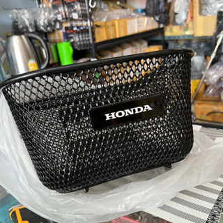 ตะกร้าหน้าแท้ +สติกเกอร์HONDA  Wave125 บังลม หัวเถิก หัวแหลม