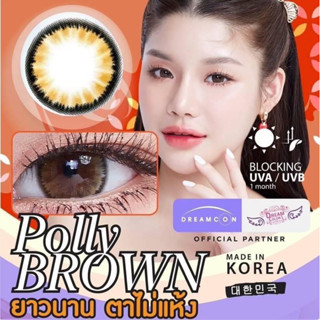 คอนแทคเลนส์ รุ่น Polly Brown &gt;&gt;แบบสายตาสั้นและแฟชั่น