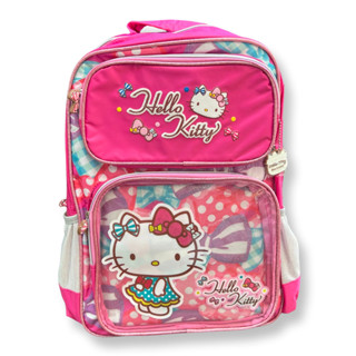 กระเป๋าเป้ HELLO KITTY ขนาด 16" HELLO KITTY School backpack 16" งานลิขสิทธิ์แท้ Sanrio