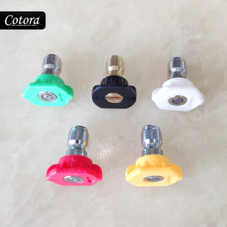 !! ส่งไว จากไทย 5ชิ้น 5สี หัวฉีดน้ำแรงดันสูง หลายองศา 4000 PSI ขนาด 1/4นิ้ว หัวฉีดสเปรย์ 0 15 25 40 องศา