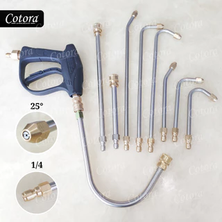 Cotora ก้านล้างแอร์ หัวฉีดล้างแอร์ ก้านฉีดน้ำสแตนเลส 500 PSI สวมเร็ว 1/4นิ้ว หัวฉีดน้ำแรงดันสูง