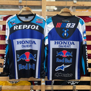 ✨มาใหม่ เสื้อกีฬาพิมพ์ลายแขนยาวทูโทนHONDA