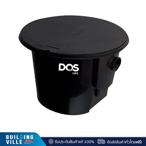 [ส่งฟรี!!] DOS ถังดักไขมันใต้ดิน รุ่น G-TEK GT-09/BK-30L ความจุ 30 ลิตร ฝามีเฟรม สีดำ