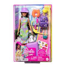 Barbie Doll And Accessories, Travel Set With Teresa Doll And Puppy บาร์บี้ รุ่น HKB05