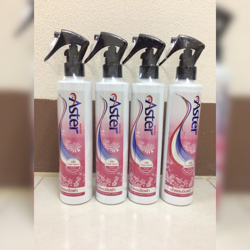 (สีชมพู แพ็ค 4 ขวด) น้ำหอมฉีดผ้าแอสเตอร์ น้ำยาฉีดผ้าหอม สเปรย์น้ำหอมฉีดผ้าแอสเตอร์